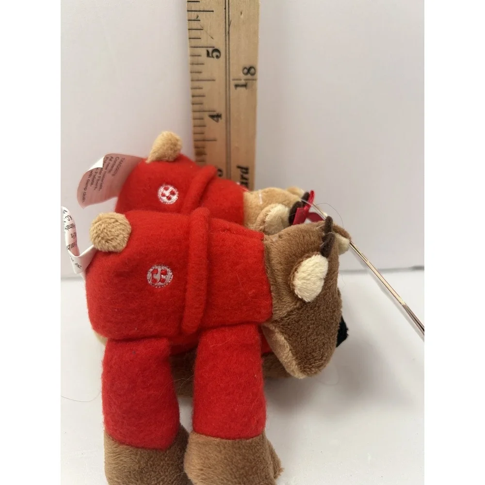 Hallmark Rodney Reindeer Ramona & Randy Plush Set Stuffed Animals Christmas Tags